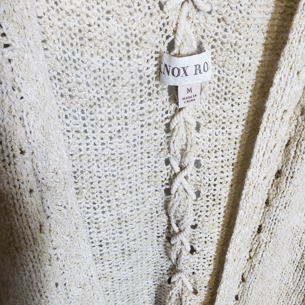 Knox Rose Cozy Cream Knit Sweater Medium - Picture 6 of 12